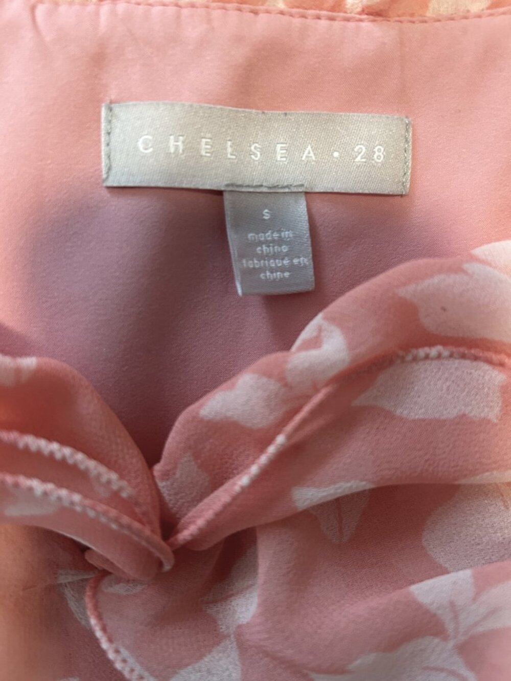 Chelsea 28 pink & white maxi dress, size small - Picture 4 of 5